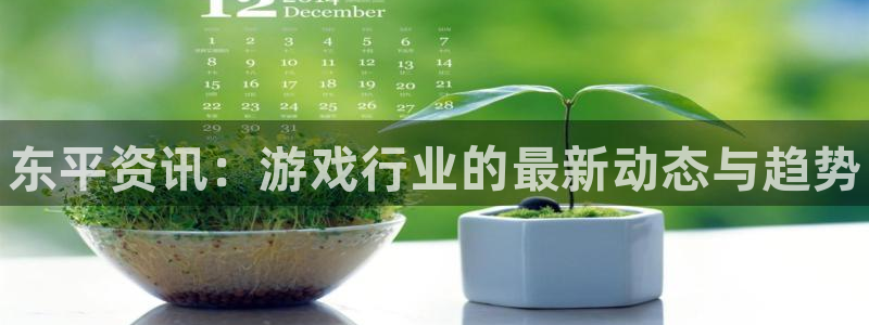 赢咖娱乐官方平台：东平资讯：游戏行业的最新动态与趋势