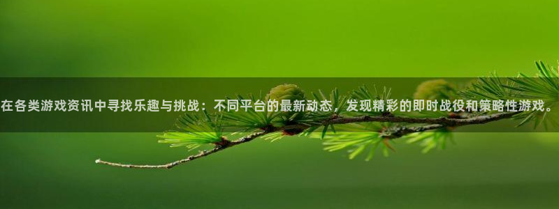 赢咖平台十六75.138开奖结果：在各类游戏资讯中寻找乐趣与